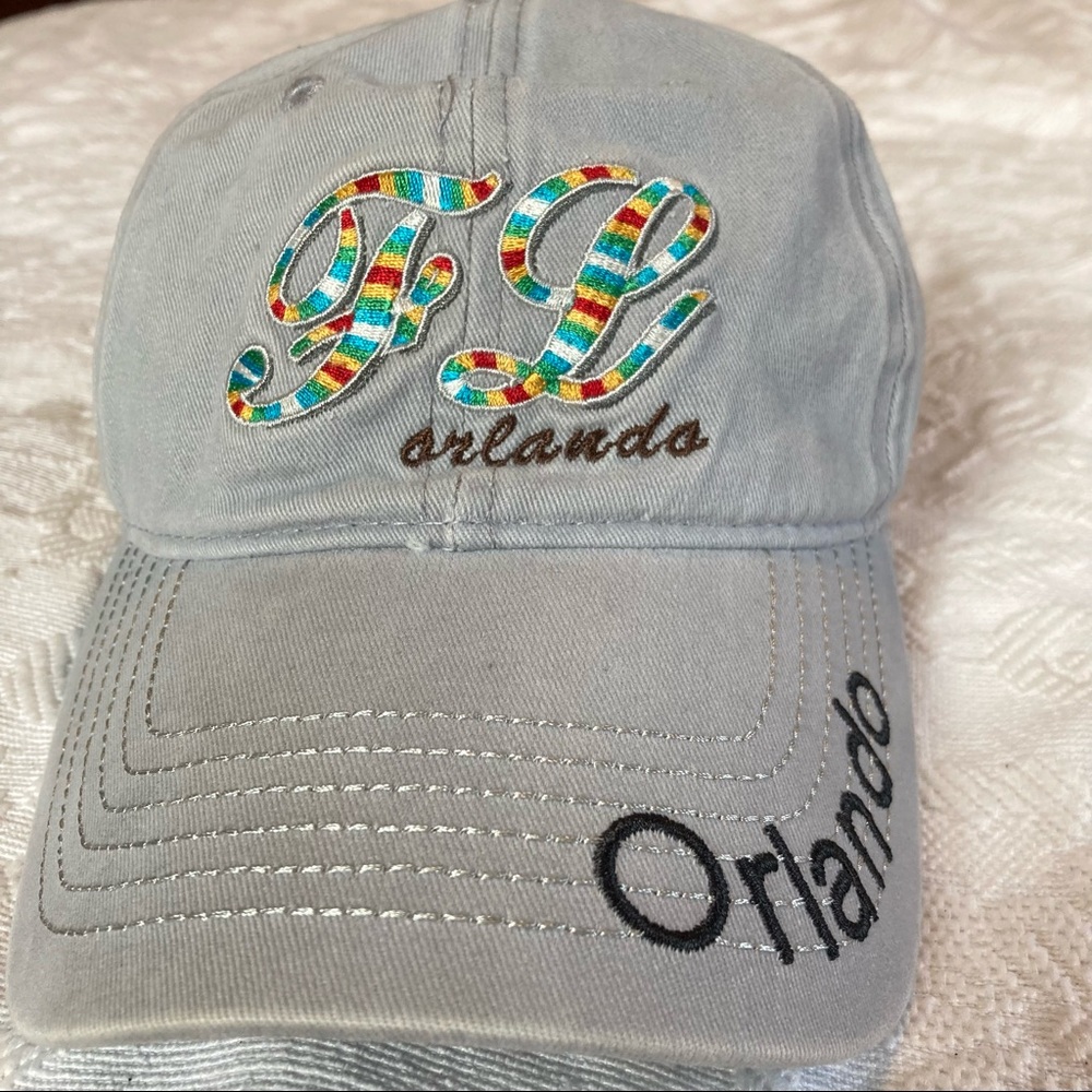 embroidered hat: Orlando Florida baseball cap